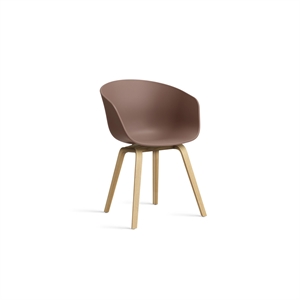 HAY AAC22 Dining Chair Oak/Soft Brick