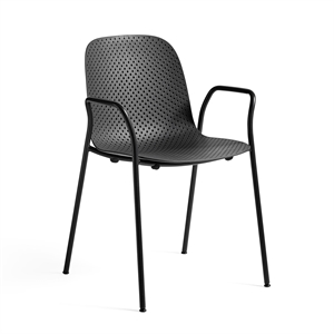 HAY 13eighty Chair with Armrests Black