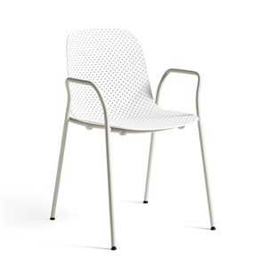 HAY 13eighty Chair with Armrests White