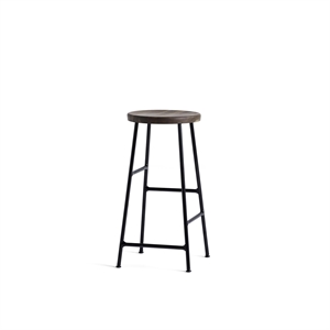 HAY Cornet Bar Stool H65 Black/ Smoked Oak