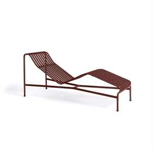 HAY Palisade Chaise Lounge Iron Red