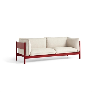HAY Arbour 3-Seater Sofa Red Beech/Hallingdal 220