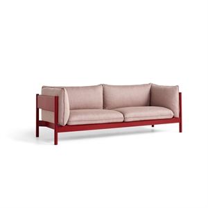HAY Arbour 3-Seater Sofa Red Beech/Re-Wool 648