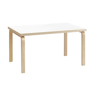 artek 82B Dining table 85x135 White laminated birch