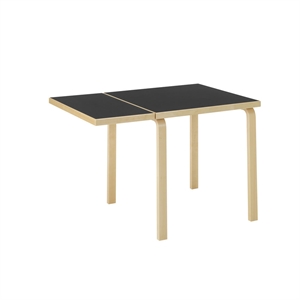 artek Aalto DL81C Dining Table With Folding Table Black