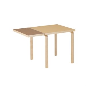 artek Aalto DL81C Dining Table With Folding Walnut/Clay
