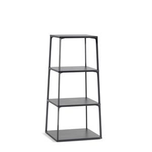 HAY Eiffel Bookcase Square with 4 Shelves Ink Black