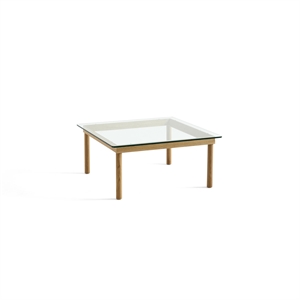 HAY Kofi Coffee Table 36x80x80 Oak/ Clear Glass