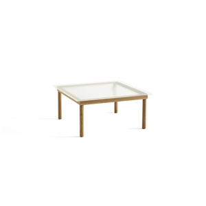 HAY Kofi Coffee Table 36x80x80 Oak/ Clear Grooved Glass