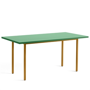 HAY Two-Colour Dining Table L160 Ochre/Green Mint