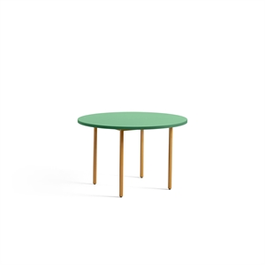 HAY Two-Colour Dining Table Ø120 Ochre/Green Mint