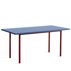 HAY Two-Colour Dining Table L160 Maroon Red/Blue