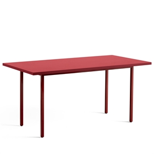 HAY Two-Colour Dining Table L160 Maroon red/Red