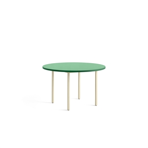 HAY Two-Colour Dining Table Ø120 Ivory/Green Mint