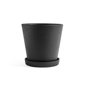 HAY Flowerpot Pot With Saucer XXL Black