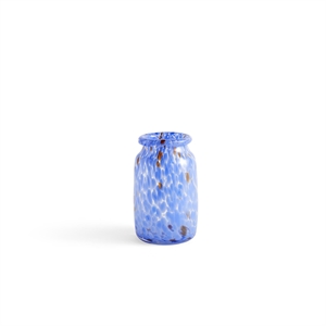 HAY Splash Roll Neck Vase Medium Blue