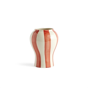 HAY Sobremesa Stripe Vase Small Red