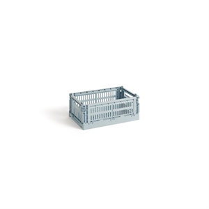 HAY Colour Crate Storage Box Small Dusty Blue