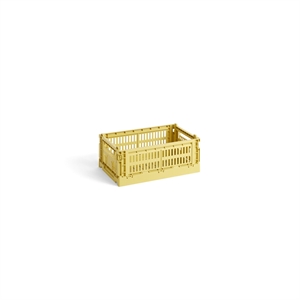 HAY Colour Crate Storage Box Small Dusty Yellow