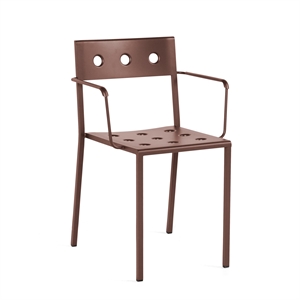 HAY Balcony Chair with Armrests Iron Red