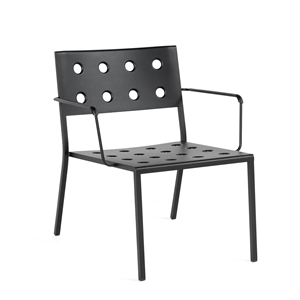 HAY Balcony Armchair with Armrests Anthracite