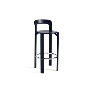 HAY Rey Bar Stool H75 Deep Blue Water