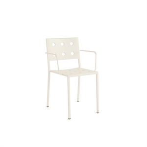 HAY Balcony Dining Chair with Armrest Chalk Beige