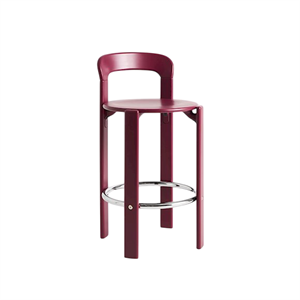 HAY Rey Bar Stool H65 Grape Red