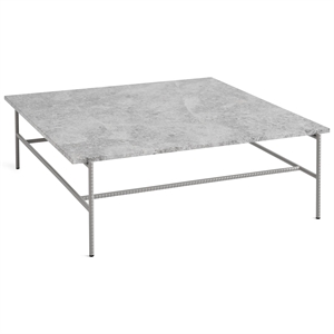 HAY Rebar Coffee Table Large Gray Marble