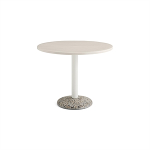 HAY Ceramic Dining Table Ø90 Warm White