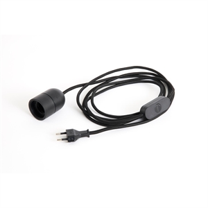 HAY Cord Set for Common Table Lamp 240 cm Soft Black