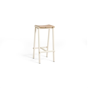 HAY Taburete 8 Bar Stool H75 Eggshell