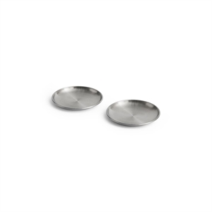 HAY Outdoor Market Plate Set of 2 Small Silver