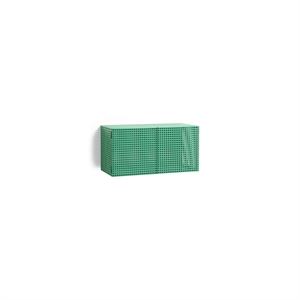 HAY Perforated Wall Cabinet Small Soft Jade