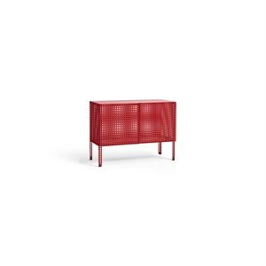 HAY Perforated Cabinet Small Wine Red