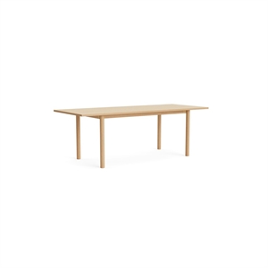 HAY Annex Overhang Dining Table L220 Lacquered Oak