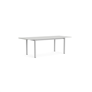 HAY Annex Overhang Dining Table L220 Cloud Grey/ Aluminum