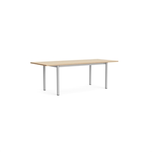 HAY Annex Overhang Dining Table L220 Lacquered Oak/ Aluminum