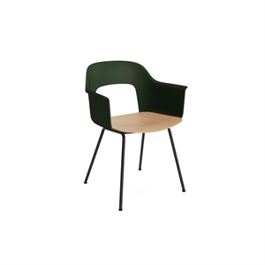 HAY Layout 212 Dining Chair With Armrests Bottle Green/ Black/Oak