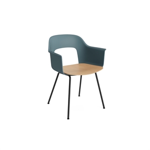 HAY Layout 212 Dining Chair With Armrests Ocean/ Black/Oak