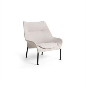 HAY O2 Armchair Soft Light Grey/ Black