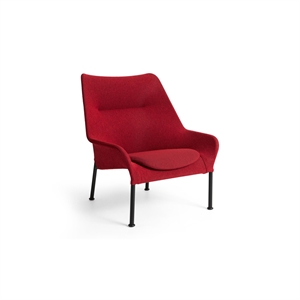 HAY O2 Armchair Soft Red/ Black