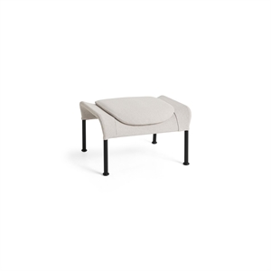 HAY O2 Ottoman Soft Light Grey/ Black