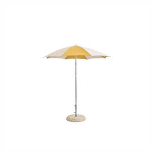 HAY Terrazza Octagon Parasol Off-White/Ochre