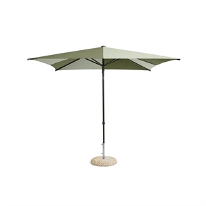 HAY Terrazza Square Parasol Green/ Dark Green