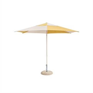HAY Terrazza Hexagon Parasol Off-White/Ochre