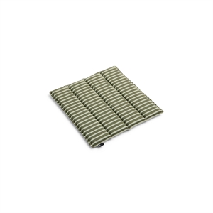 HAY Terrazza Seat Cushion 40x40 Olive Bold Stripe