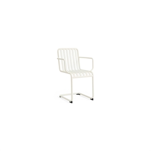 HAY Palissade Cantilever Chair With Armrests Cream White