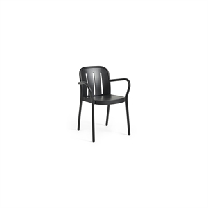 HAY Deville Chair With Armrests Anthracite