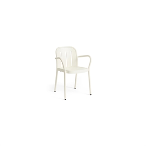 HAY Deville Chair With Armrests Cream White